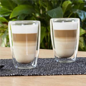 HI HI 2-delige Glazenset latte macchiato 400 ml transparant