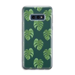 Monstera leaves: Samsung Galaxy S10e Transparant Hoesje