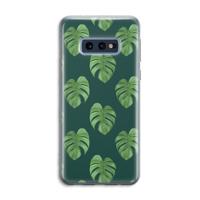 Monstera leaves: Samsung Galaxy S10e Transparant Hoesje