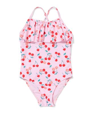 HEMA Kinderbadpak kersen roze (roze)