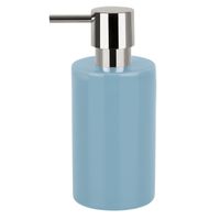 Spirella zeeppompje/dispenser Sienna - glans lichtblauw - porselein - 16 x 7 cm - 300 ml   -