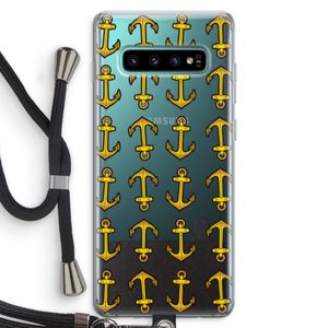 Musketon Anchor: Samsung Galaxy S10 Plus Transparant Hoesje met koord