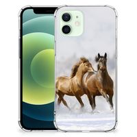 iPhone 12 Mini Case Anti-shock Paarden - thumbnail