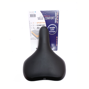 Selle comfort Comfort zadel Pure met Foam techniek. Zwart, zonder strop (hangverpakking)