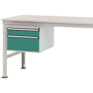 Manuflex ZB4564.0001 Behuizing onderbouw stationair, gebruiksh. 300 mm met 2 lades. Voor tafel diepte 1200 mm