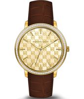 Horlogeband Michael Kors MK2632 Leder Bruin 20mm