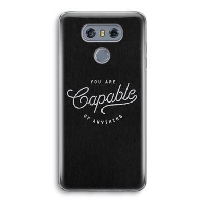 Capable: LG G6 Transparant Hoesje