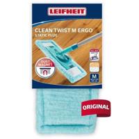 LEIFHEIT Clean Twist M Ergo Static plus 52124 Reservehoes voor vlakmop, hoes voor chemisch reinigen, stofverwijdering