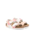 Birkenstock Kids sandales Milano à imprimé graphique - Marron