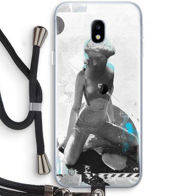 I will not feel a thing: Samsung Galaxy J3 (2017) Transparant Hoesje met koord