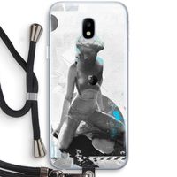 I will not feel a thing: Samsung Galaxy J3 (2017) Transparant Hoesje met koord