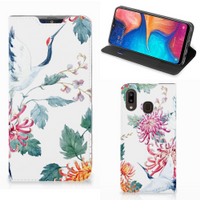 Samsung Galaxy A30 Hoesje maken Bird Flowers - thumbnail