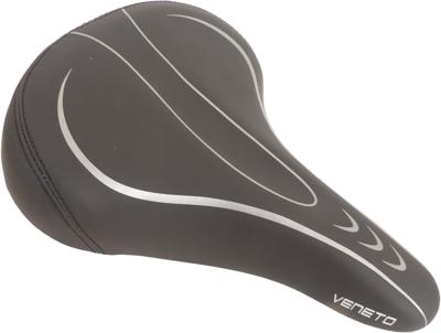 Edge Fietszadel veneto incl. oppakbeugel en achterlicht - zwart