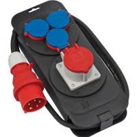 Brennenstuhl 1151600020 power uitbreiding 2 m 4 AC-uitgang(en) Binnen/buiten Zwart, Blauw, Rood