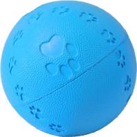 Rubberen bal pawprint met geluid 11 cm - Gebr de boon