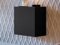 Wandkast MICKA II 1 deur zwart