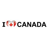 Sticker - I love Canada - 19 x 4 cm - Canada - landenthema