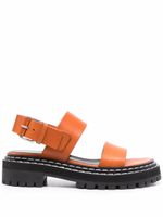 Proenza Schouler sandales en cuir à semelle crantée - Orange - thumbnail