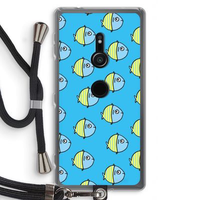 Visjes: Sony Xperia XZ2 Transparant Hoesje met koord