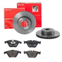 Remmenset, remschijf BREMBO, Remschijftype: Geperforeerd / Geventileerd, Inbouwplaats: Vooras, u.a. für BMW - thumbnail