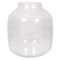 Ronde vaas helder glas 29 cm   -