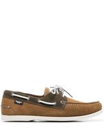 Hackett chaussures bateau en daim bicolore - Marron