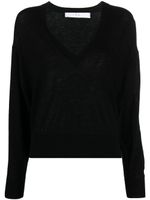 IRO pull en maille fine à col v - Noir