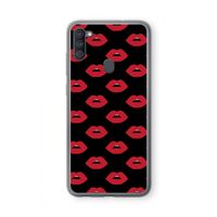 Lips: Samsung Galaxy A11 Transparant Hoesje