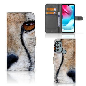 Motorola Moto G60s Telefoonhoesje met Pasjes Cheetah