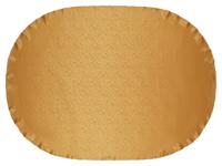 LIVARNO home Set van 2 jacquard tafelkleden (Ovaal, Goud)