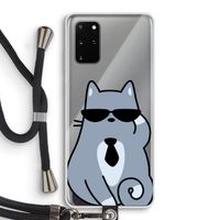 Cool cat: Samsung Galaxy S20 Plus Transparant Hoesje met koord