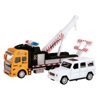 Toi-Toys Metalen takel sleepwagen met auto, 2dlg.