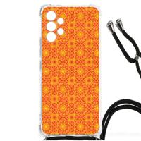 Samsung Galaxy A13 4G Doorzichtige Silicone Hoesje Batik Oranje