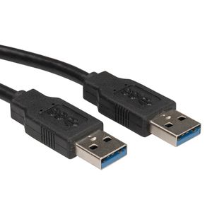 ROLINE USB 3.2 Gen 1 kabel, type A-A, zwart, 1,8 m