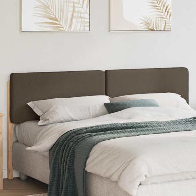 Gestoffeerd hoofdbord Bruin en Taupe 200 cm Massief grenenhout Gestoffeerd hoofdbord Bruin en Taupe 200 cm Massief grenenhout