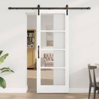 Schuifdeur ORKDAL Wit 78 x 202 cm Massief grenenhout