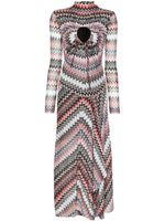 Missoni robe asymétrique à motif zigzag - Gris - thumbnail