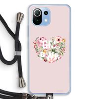 GRL PWR Flower: Xiaomi Mi 11 Lite Transparant Hoesje met koord