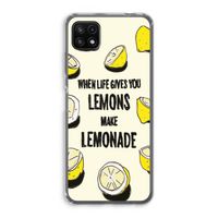 Lemonade: Samsung Galaxy A22 5G Transparant Hoesje Lemonade: Samsung Galaxy A22 5G Transparant Hoesje