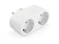Dubbele Slimme Stekker - Smart Plug Voor Energiebesparing - Google Home, Amazon Alexa en Siri (HWP121E)