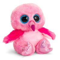 Speelgoed zittende roze knuffel Flamingo 25 cm