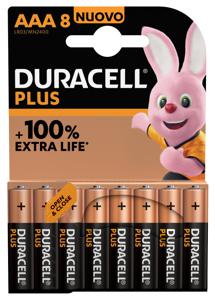 Duracell Alkaline Plus AAA Batterijen - 8 stuks