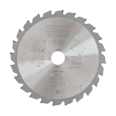 DeWalt Accessoires Cirkelzaagbl. S40 216x30x24t - DT4310-QZ