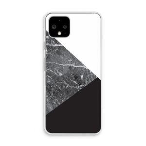 Combinatie marmer: Pixel 4 Transparant Hoesje