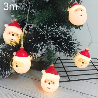 3m Santa Claus LED vakantie tekenreeks licht 20 LEDs USB plug warme Fairy decoratieve lamp voor Kerstmis Party slaapkamer (warm wit)