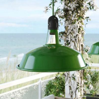Hanglamp buiten groen &apos;Haven&apos; E27 fitting metaal IP65 38cm