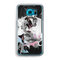 Camouflage de sommeil: Samsung Galaxy S6 Transparant Hoesje