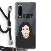 Let It Snow: Sony Xperia 5 Transparant Hoesje met koord