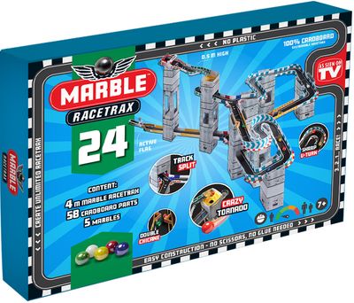Marble Racetrax knikkerbaan starter set 24 sheets