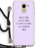 Sprong: Samsung Galaxy J6 (2018) Transparant Hoesje met koord
